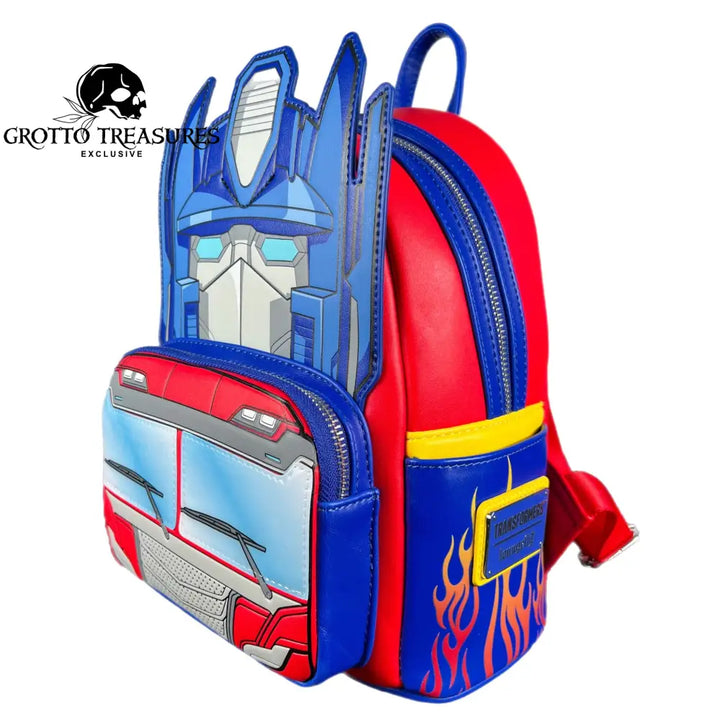 Grotto Treasures Exclusive - Hasbro Transformers Optimus Prime Glow In The Dark Mini Backpack