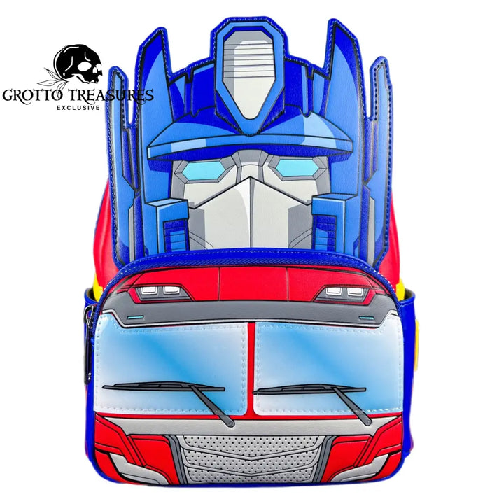 Grotto Treasures Exclusive - Hasbro Transformers Optimus Prime Glow In The Dark Mini Backpack