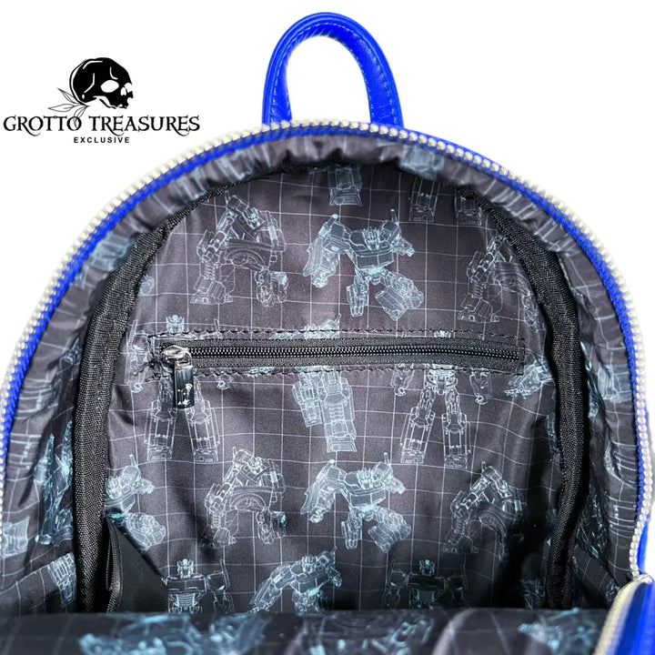 Grotto Treasures Exclusive - Hasbro Transformers Optimus Prime Glow In The Dark Mini Backpack