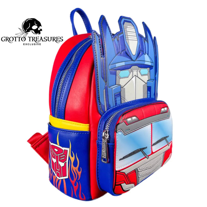 Grotto Treasures Exclusive - Hasbro Transformers Optimus Prime Glow In The Dark Mini Backpack