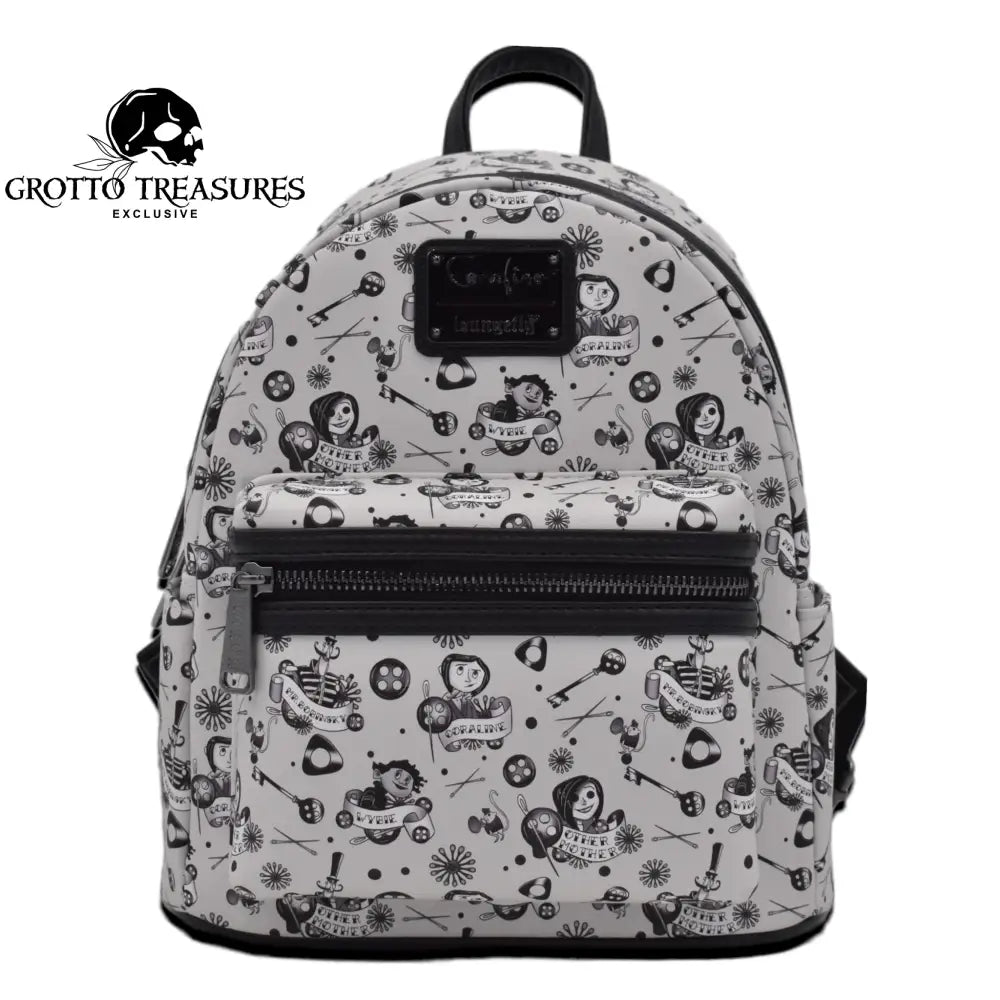 Grotto Treasures Exclusive - Laika Coraline Tattoo Aop Mini Backpack