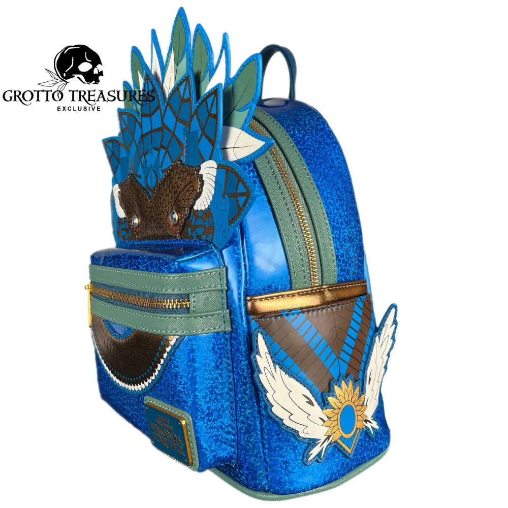 black panther: wakanda forever loungefly mini backpack Marvel Panther EE Exclusive 9W x 12H x 4.5D (Please note Black Panther Mini Backpack -
