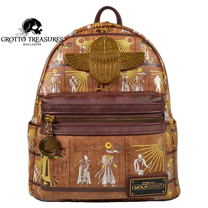 Grotto Treasures Exclusive - Marvel Moon Knight Hieroglyphics Mini Backpack