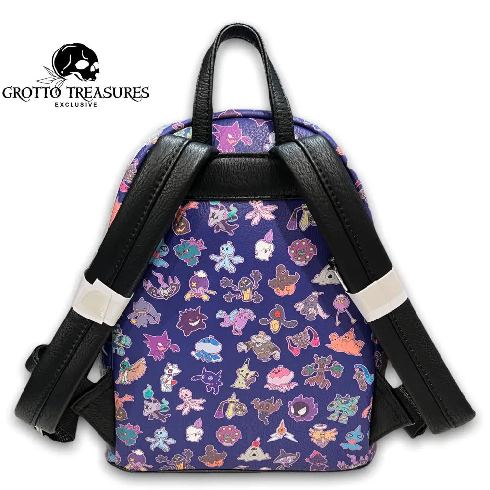 Grotto Treasures Exclusive - Loungefly Pokemon Ghost Type Aop Mini Backpack