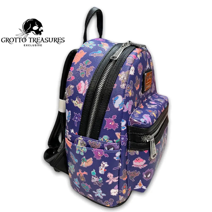 Grotto Treasures Exclusive - Loungefly Pokemon Ghost Type Aop Mini Backpack