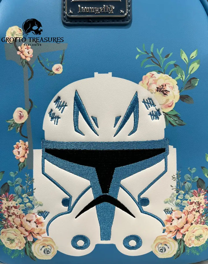 Grotto Treasures Exclusive - Star Wars Captain Rex Floral Mini Backpack