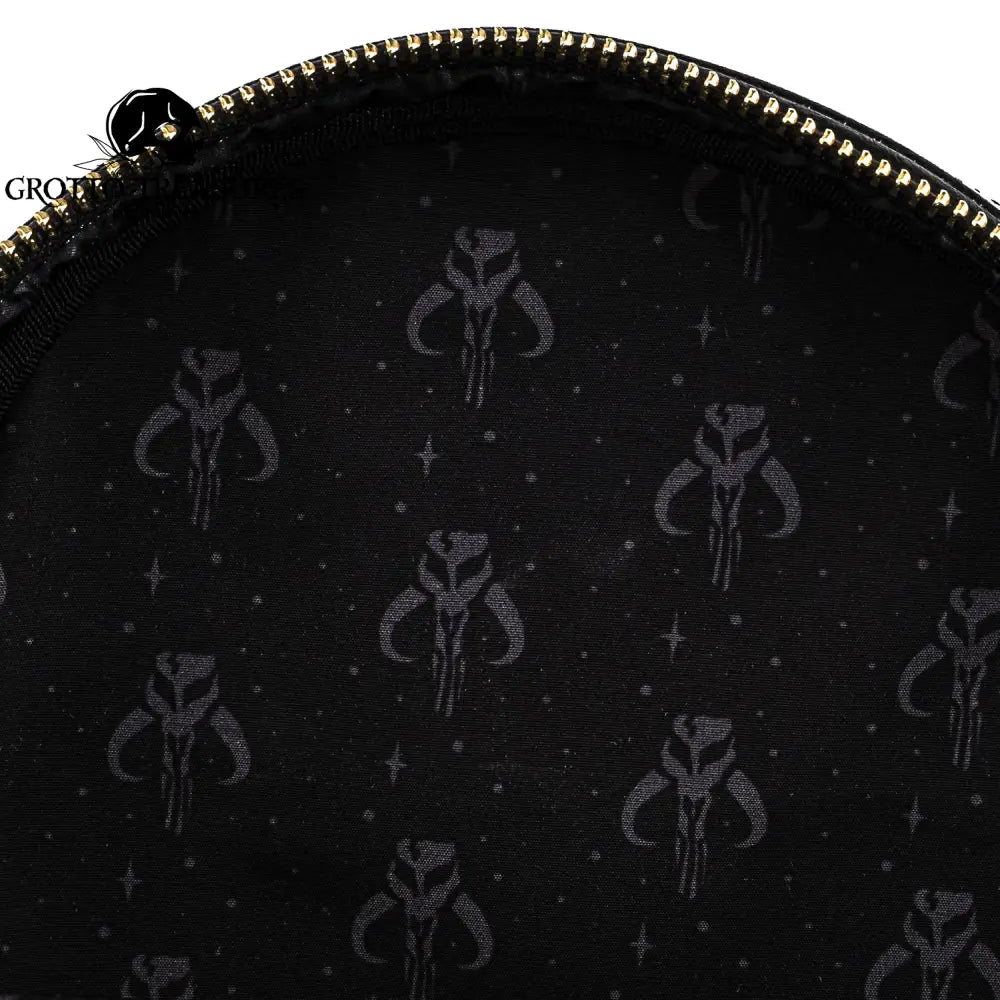 Grotto Treasures Exclusive - Loungefly Star Wars The Mandalorian Tattoo Print Mini Backpack