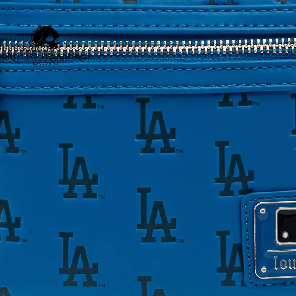 Grotto Treasures Exclusive - Mlb Los Angeles Dodgers Baseball Seam Stitch Mini Backpack