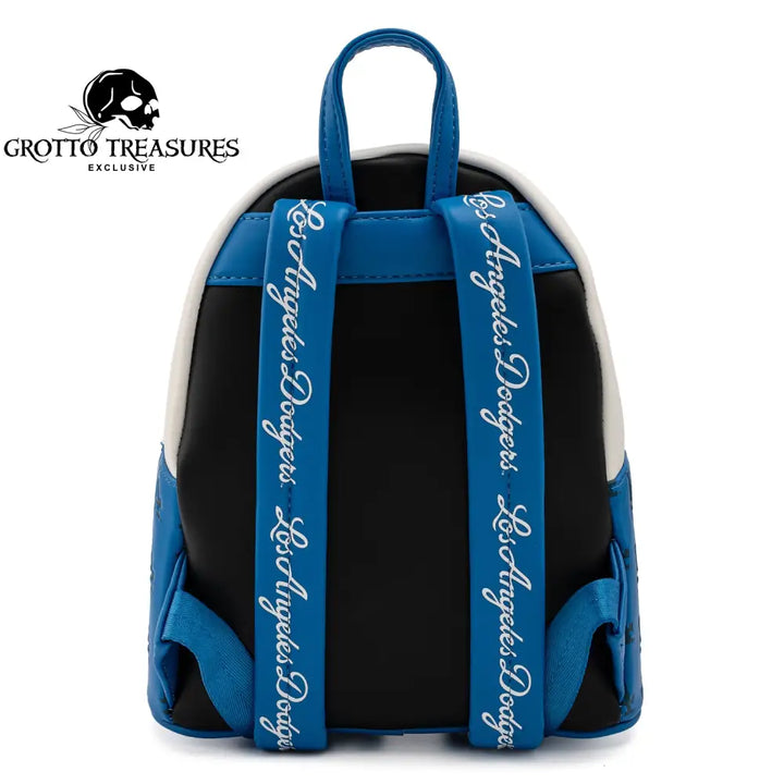 Grotto Treasures Exclusive - Mlb Los Angeles Dodgers Baseball Seam Stitch Mini Backpack