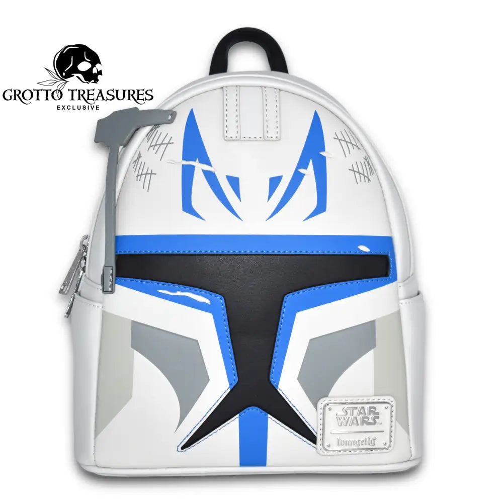 Grotto Treasures Exclusive - Star Wars Battle Damage Captain Rex Cosplay Mini Backpack