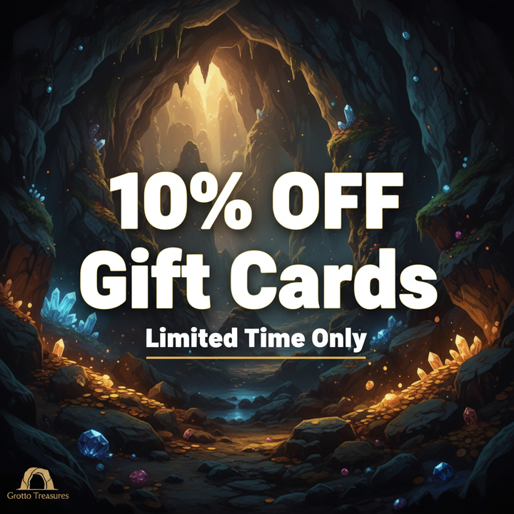 Grotto Treasures Gift Cards Sale Banner - Limited Time