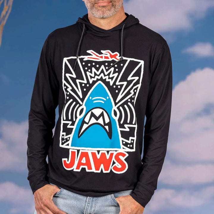 RSVLTS Jaws 50th Anniversary "Doodle Shark" - Performance Hoodie