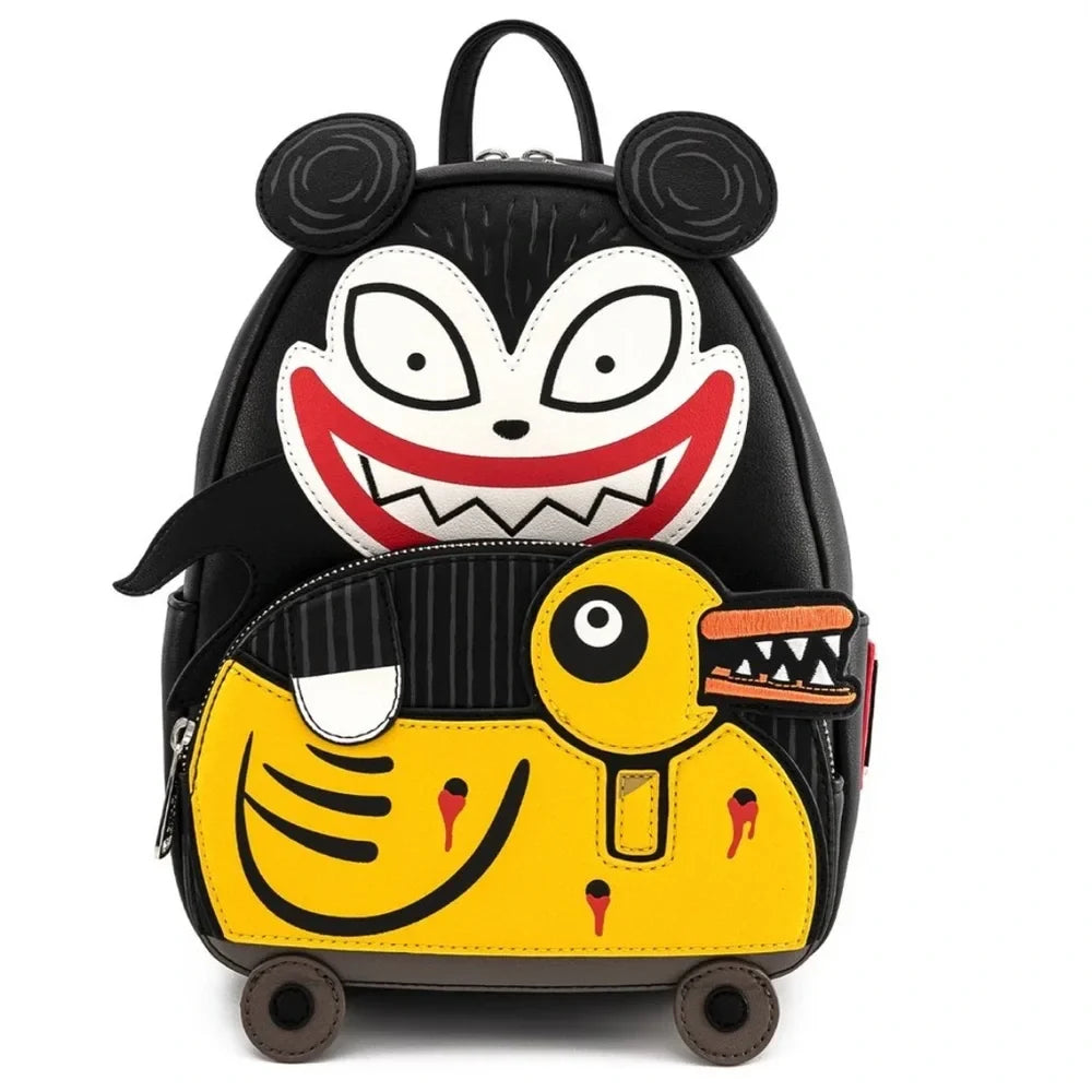 Loungefly Nightmare Before Christmas Scary Teddy and Undead Duck Cosplay Mini Backpack