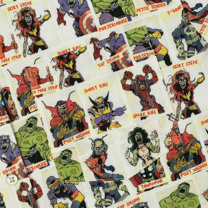 RSVLTS Marvel Studios Marvel Zombies "Never Meat Your Heroes" - KUNUFLEX Short Sleeve Shirt