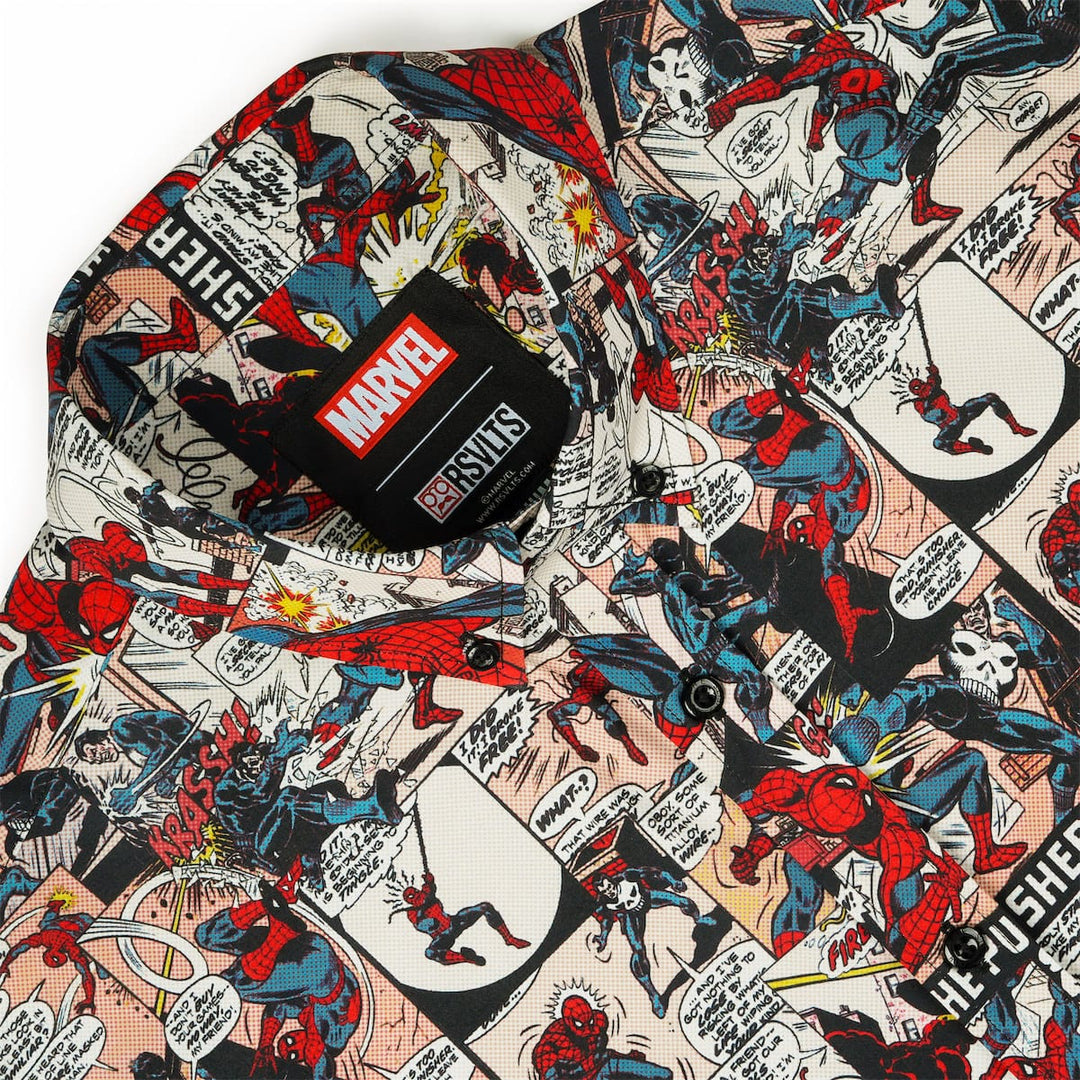RSVLTS Marvel Spider-Man "Punishing Panels" - KUNUFLEX Short Sleeve Shirt