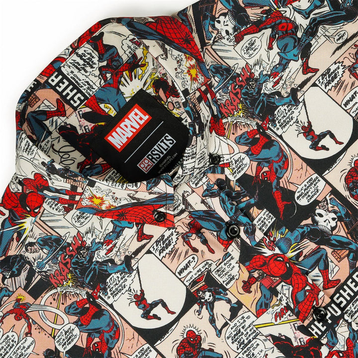 RSVLTS Marvel Spider-Man "Punishing Panels" - KUNUFLEX Short Sleeve Shirt