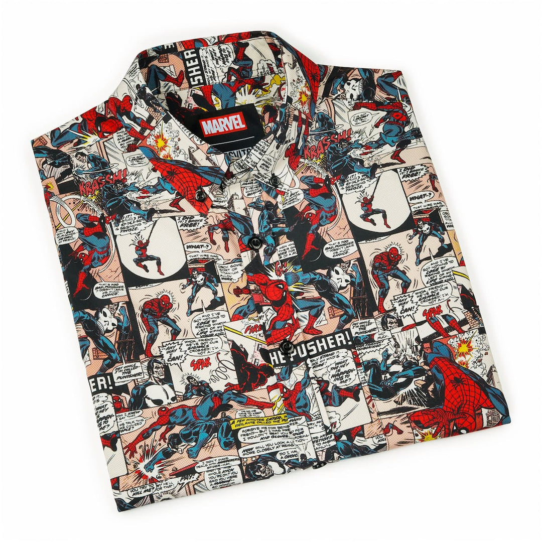 RSVLTS Marvel Spider-Man "Punishing Panels" - KUNUFLEX Short Sleeve Shirt