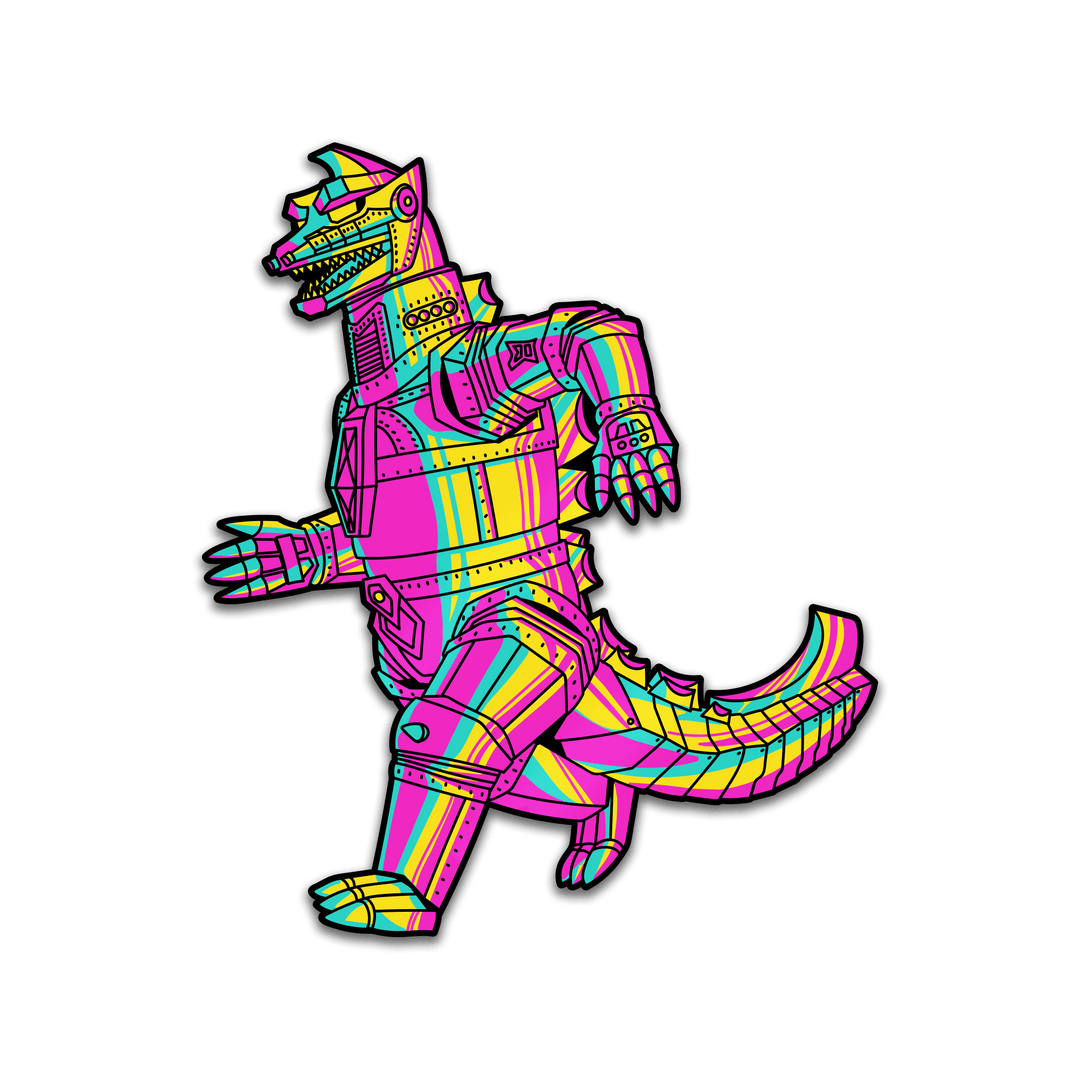 Mechagodzilla XL CMYK Edition AR Pin (Showa Era)