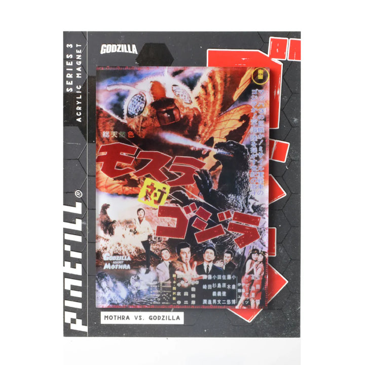 Pintrill Godzilla vs. Mothra Poster Magnet