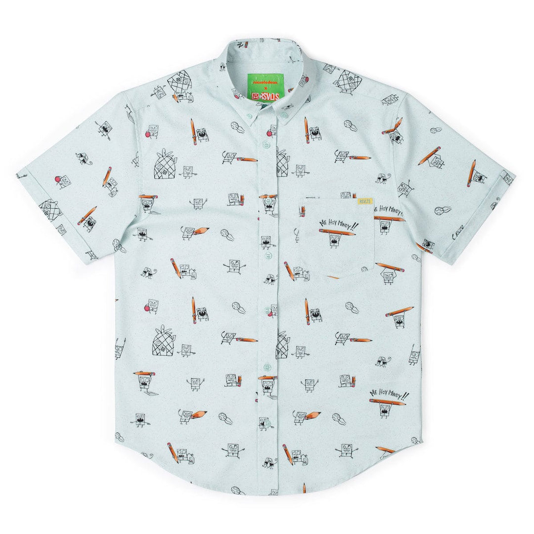 RSVLTS Nickelodeon SpongeBob Squarepants "Me Hoy Minoy!!" - KUNUFLEX Short Sleeve Shirt