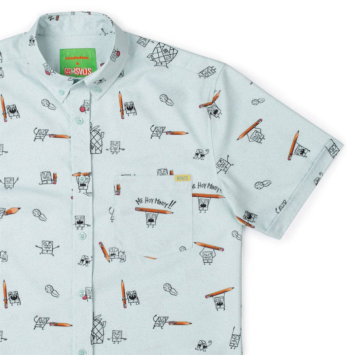 RSVLTS Nickelodeon SpongeBob Squarepants "Me Hoy Minoy!!" - KUNUFLEX Short Sleeve Shirt