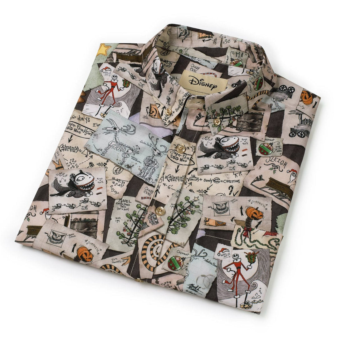 RSVLTS Disney The Nightmare Before Christmas "Christmas Screamatics" - KUNUFLEX Short Sleeve Shirt