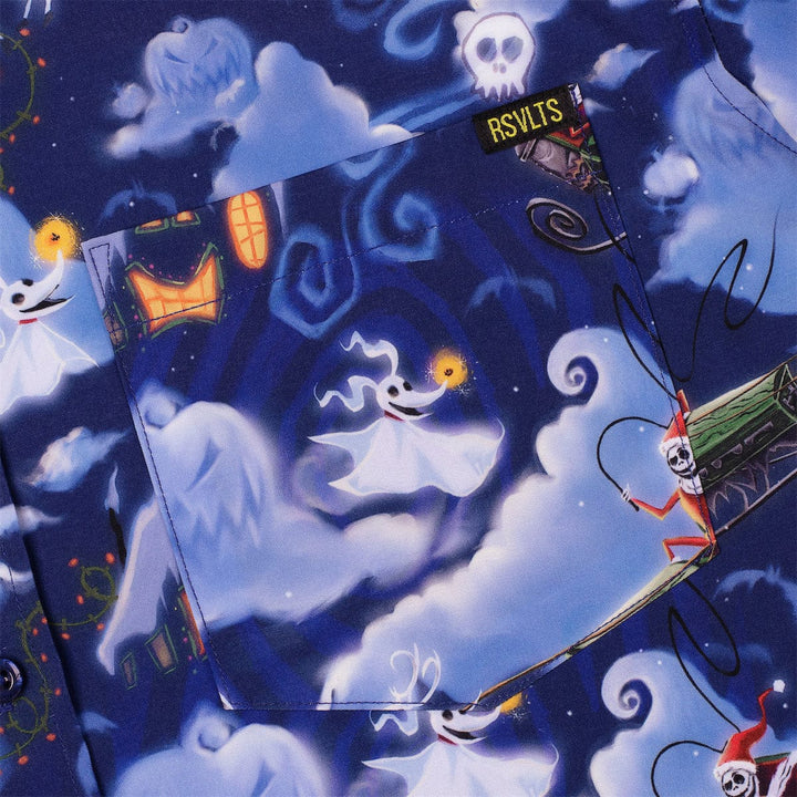 RSVLTS Disney The Nightmare Before Christmas "Here Comes Sandy Claws" - KUNUFLEX Short Sleeve Shirt