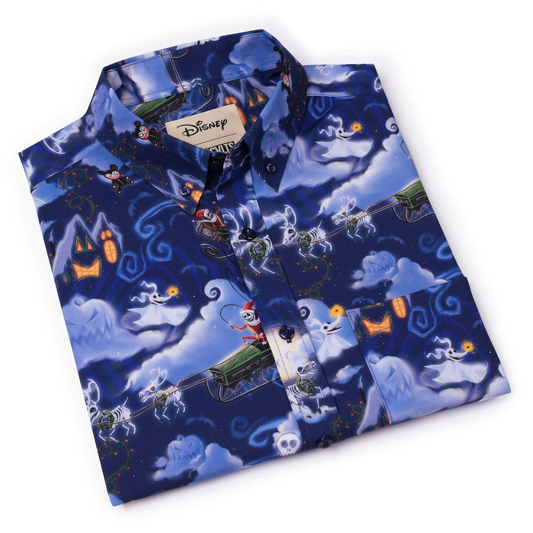 RSVLTS Disney The Nightmare Before Christmas "Here Comes Sandy Claws" - KUNUFLEX Short Sleeve Shirt