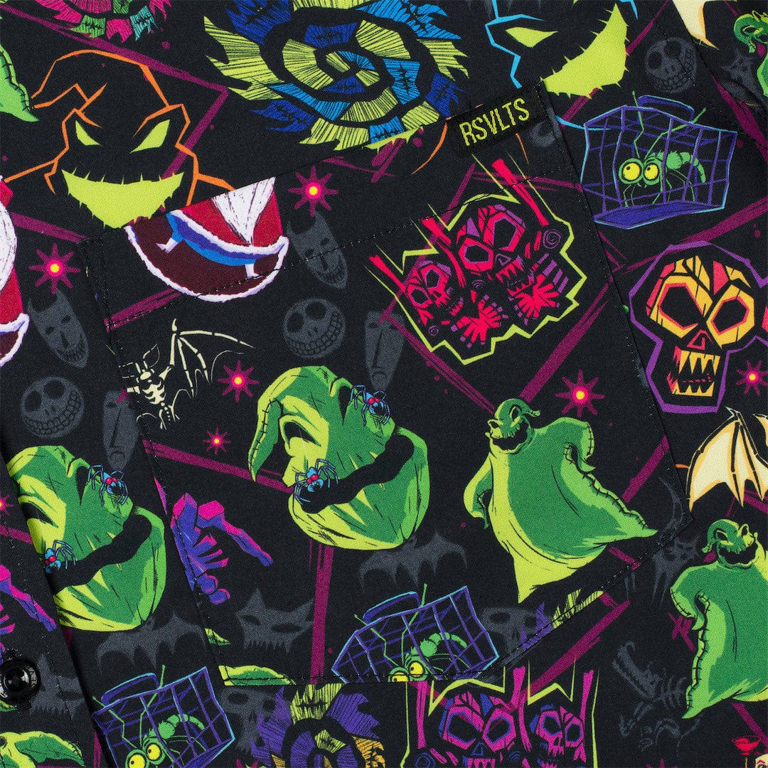 RSVLTS Disney The Nightmare Before Christmas "Oogie Boogie Always Wins" - KUNUFLEX Short Sleeve Shirt