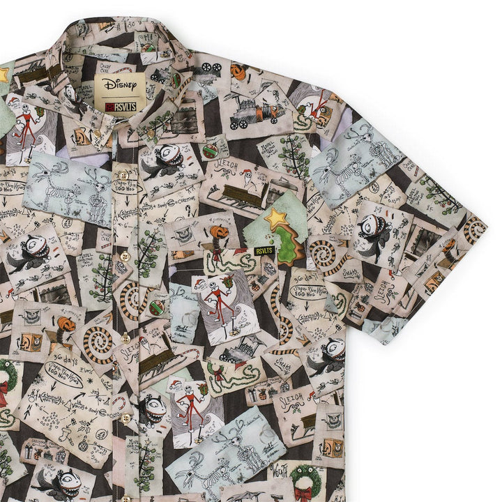 RSVLTS Disney The Nightmare Before Christmas "Christmas Screamatics" - KUNUFLEX Short Sleeve Shirt