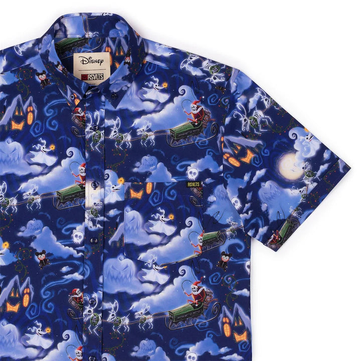 RSVLTS Disney The Nightmare Before Christmas "Here Comes Sandy Claws" - KUNUFLEX Short Sleeve Shirt