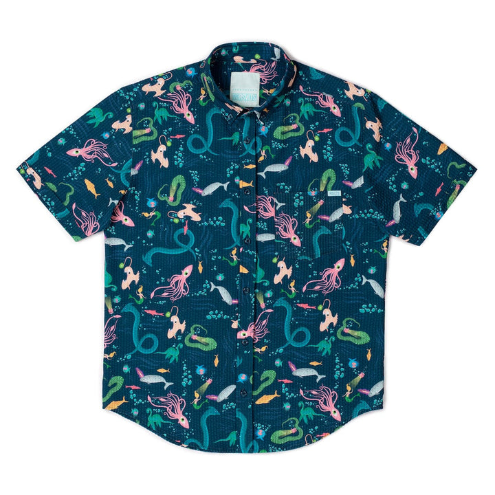 RSVLTS "The Deep" - Stretch Seersucker Short Sleeve Shirt