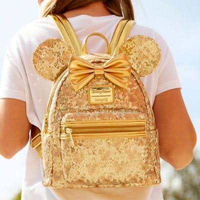 gold mini backpack disney Minnie Mouse EARidescent Loungefly Harmony Homes Whether youre hitting the parks or adding some magic to your everyday routine Disney Minnie Mouse Ears Luxe