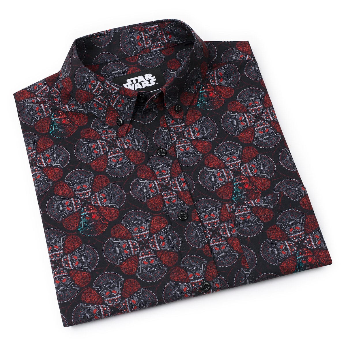 mens star wars dress shirt RSVLTS x Star Wars Shirt Mens XL Gray Stretch Button Up Short Sleeve NWT