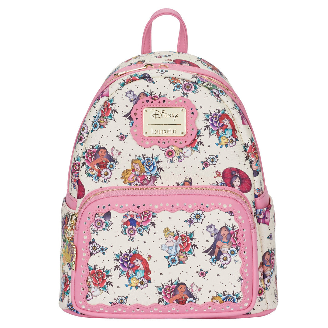 Disney Princess Tattoo Aop Mini Backpack