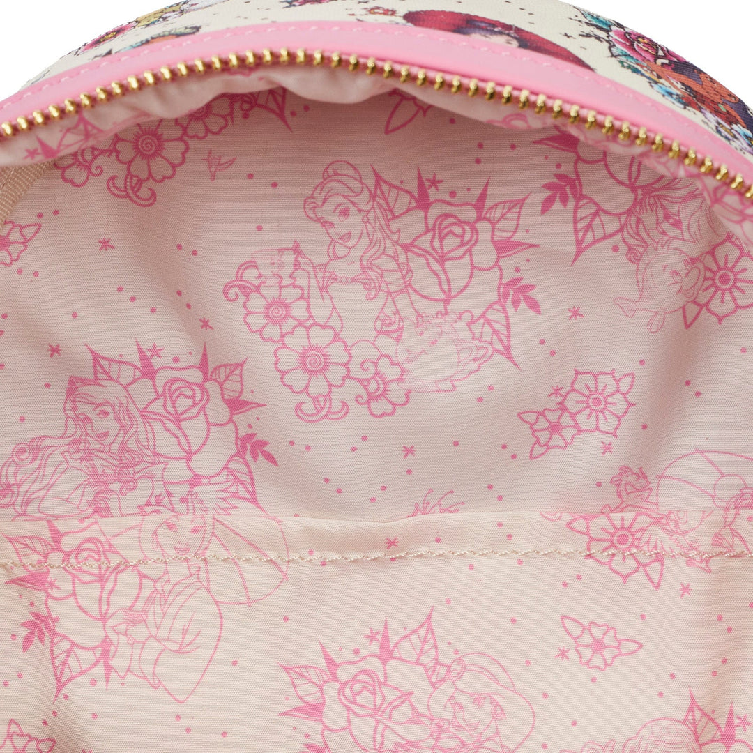 Disney Princess Tattoo Aop Mini Backpack