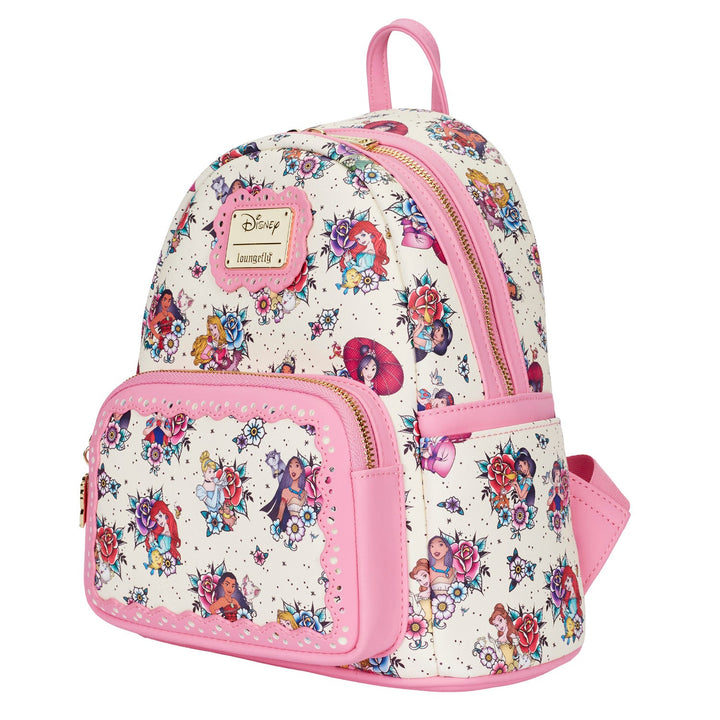 Disney Princess Tattoo Aop Mini Backpack