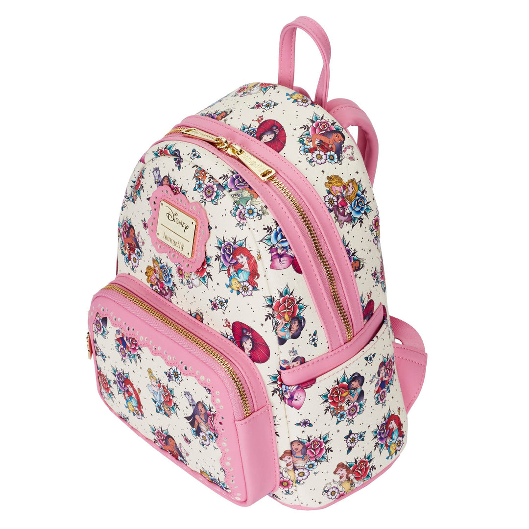 Disney Princess Tattoo Aop Mini Backpack