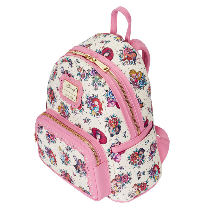 Disney Princess Tattoo Aop Mini Backpack