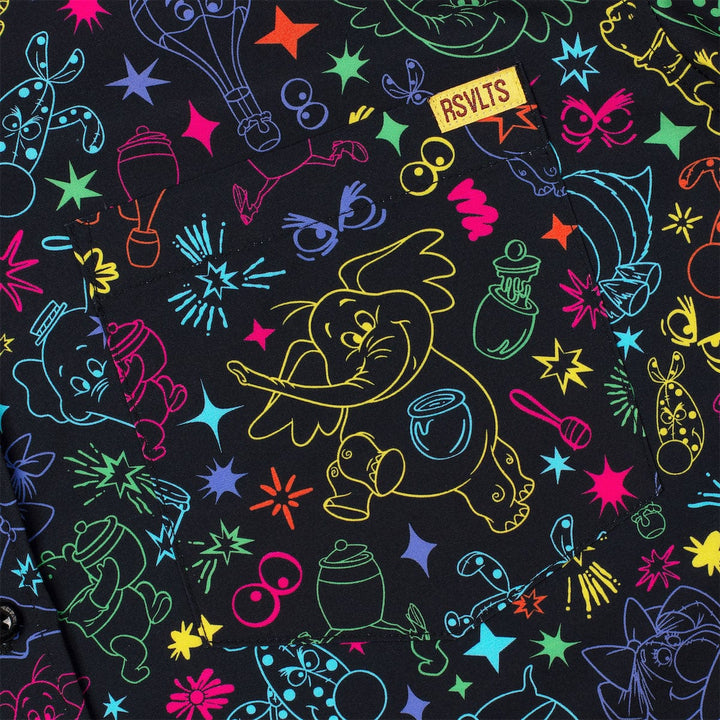 RSVLTS Disney Winnie the Pooh Heffalump "Beware! Beware! Beware!" - KUNUFLEX Short Sleeve Shirt