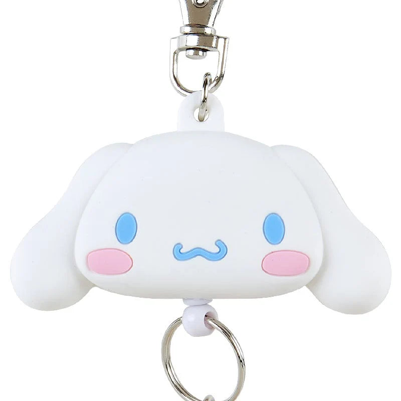 Sanrio Cinnamoroll Bestie Face Badge Reel Keychain