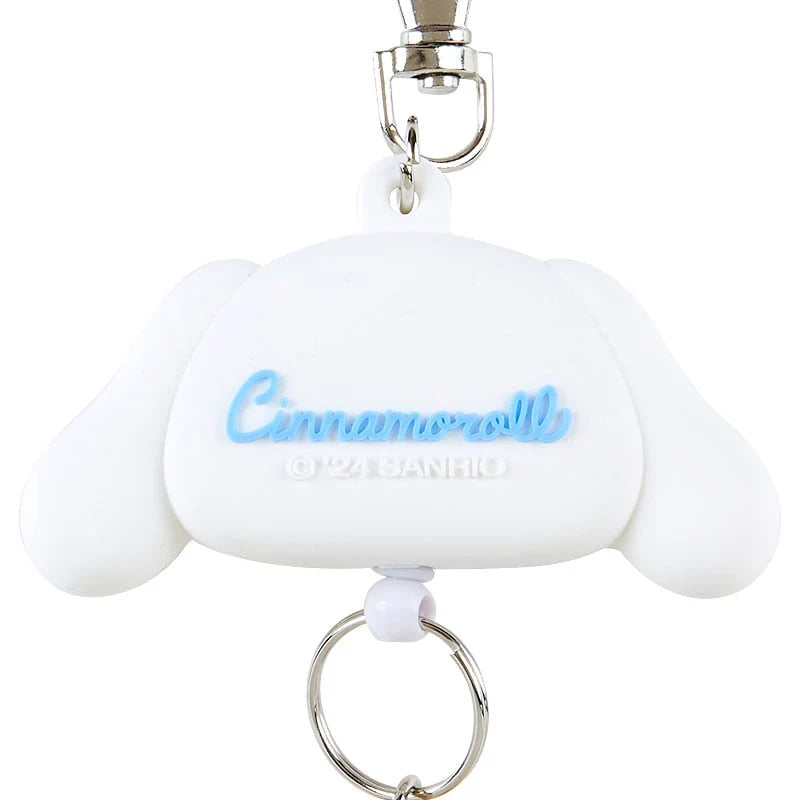 Sanrio Cinnamoroll Bestie Face Badge Reel Keychain