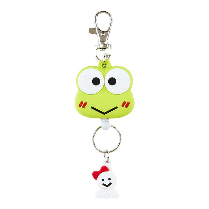 Sanrio Keroppi Bestie Face Badge Reel Keychain