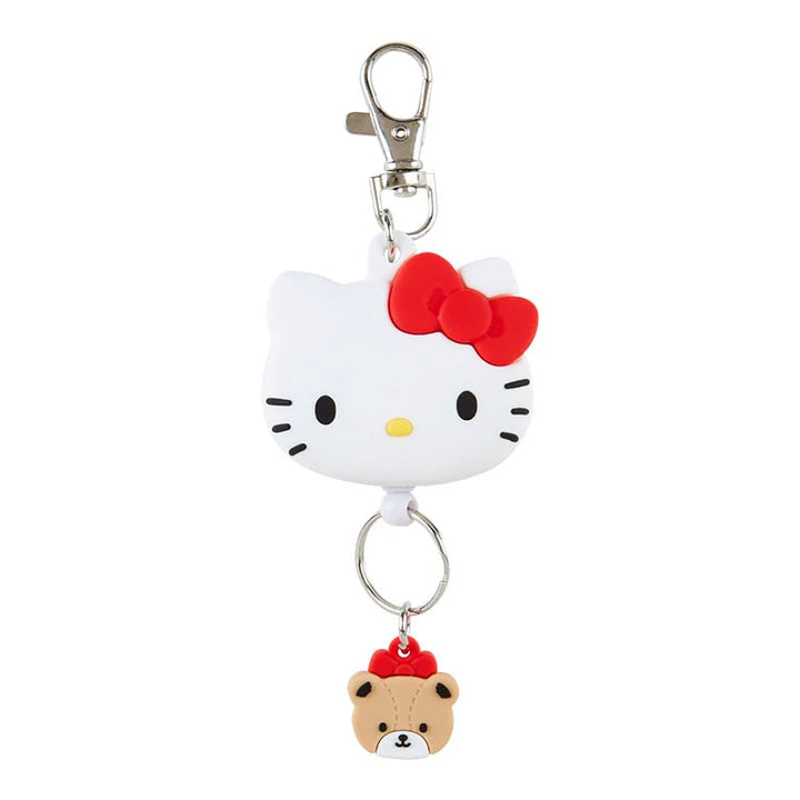 Sanrio Hello Kitty Bestie Face Badge Reel Keychain