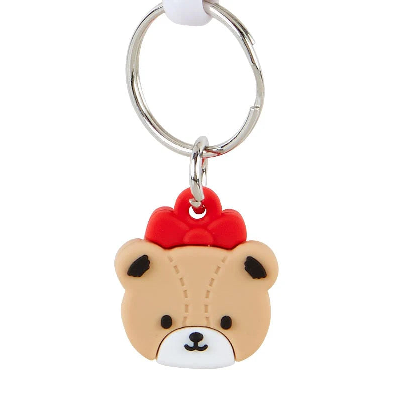 Sanrio Hello Kitty Bestie Face Badge Reel Keychain