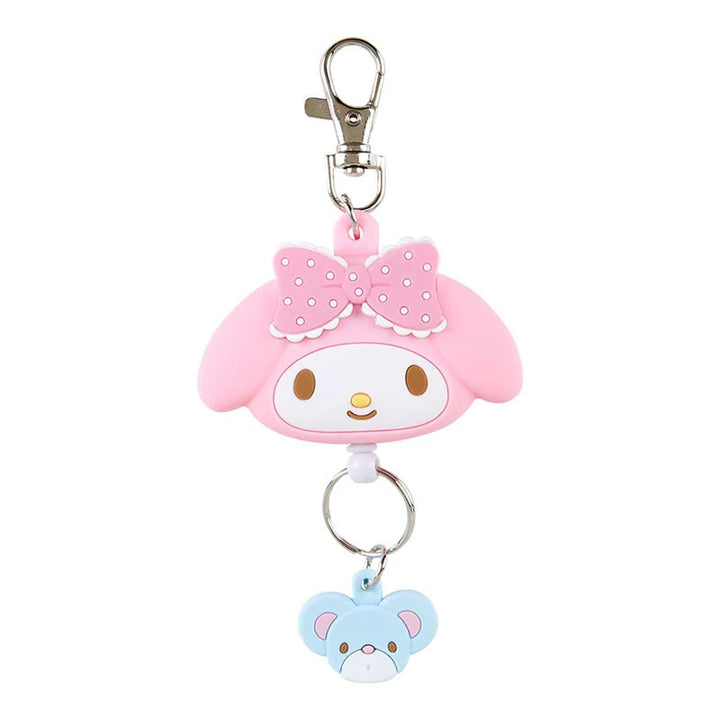 Sanrio My Melody Bestie Face Badge Reel Keychain