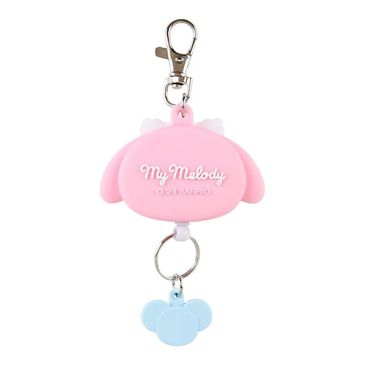 Sanrio My Melody Bestie Face Badge Reel Keychain