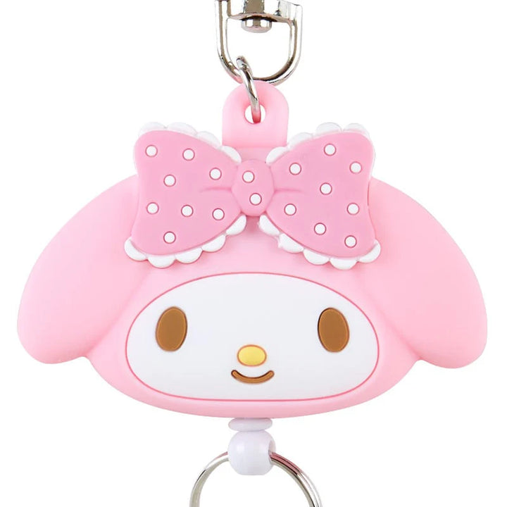 Sanrio My Melody Bestie Face Badge Reel Keychain