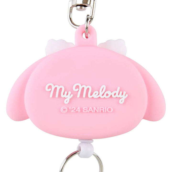 Sanrio My Melody Bestie Face Badge Reel Keychain