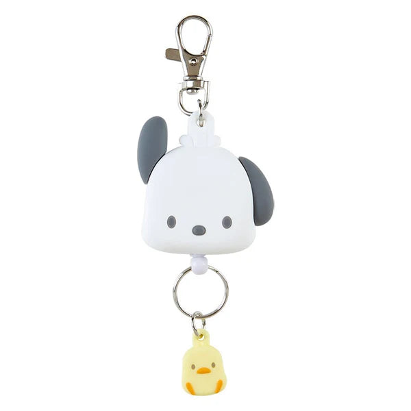 Sanrio Pochacco Bestie Face Badge Reel Keychain